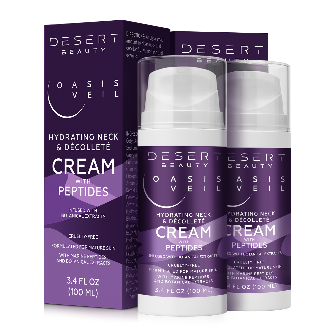 Firming Peptide Neck Cream for Crepey Skin | Oasis Veil – Desert Firming Peptide Neck Cream for Crepey Skin | Oasis Veil – Desert
